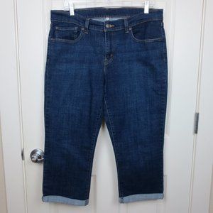 Levi Strauss Women's Jeans Size 31 Cropped Blue 82% Cotton Rise 10" Waist: 36"